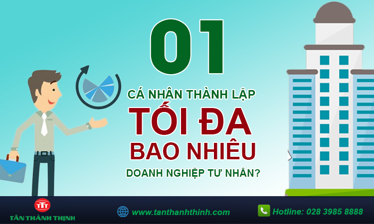 Một cá nhân được thành lập tối đa bao nhiêu doanh nghiệp tư nhân?